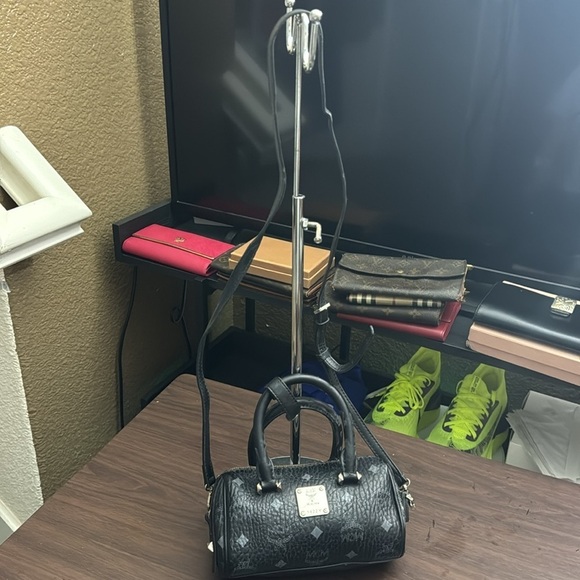 MCM Micro Bag in Black Monogram - Picture 9 of 12
